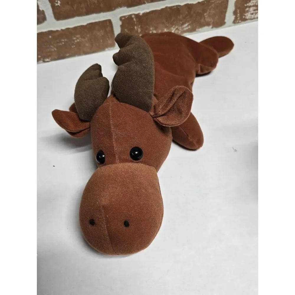 Brown Moose Reindeer Plush Lot‎ Of 5 Stuffed Animal Christmas Moose